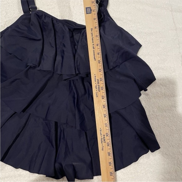 Women’s Tankini Bathing Suit Swimsuit Top only Navy Blue Size 20 NWOT - Picture 5 of 7